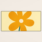 Giant yellow flower Desk Mat Gallery Image 3