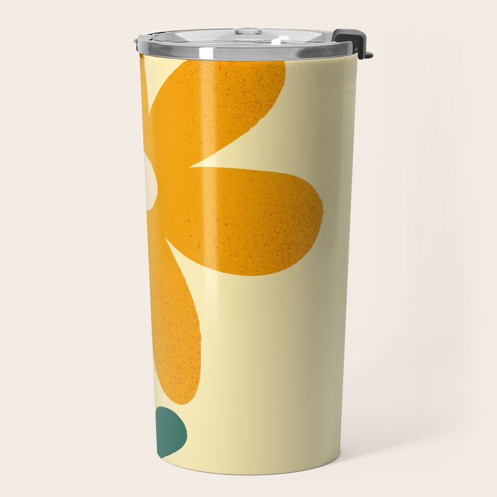 Giant yellow flower Travel Mug Gallery Image 2