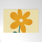 Giant yellow flower Welcome Mat Gallery Image 1