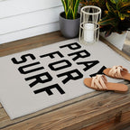 Pray For Surf Outdoor Rug Gallery Image 2