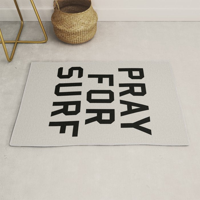 Pray For Surf Rug Gallery Image 1