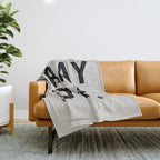 Pray For Surf Throw Blanket Gallery Image 1