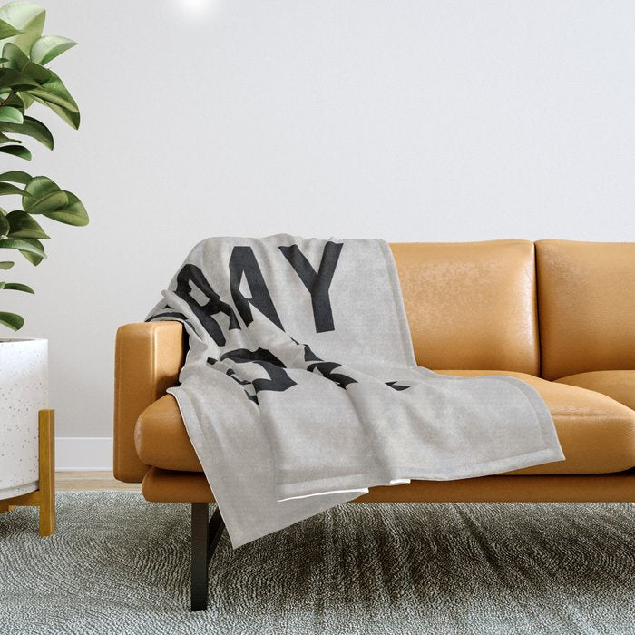 Pray For Surf Throw Blanket Gallery Image 1