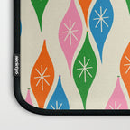 Colorful Christmas Mid Century Modern Retro Ornaments Atomic Pattern Laptop Sleeve Gallery Image 3