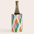 Colorful Christmas Mid Century Modern Retro Ornaments Atomic Pattern Wine Chiller Gallery Image 1