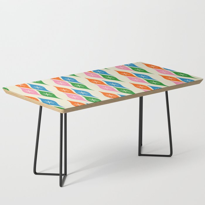 Colorful Christmas Mid Century Modern Retro Ornaments Atomic Pattern Coffee Table Gallery Image 1