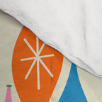Colorful Christmas Mid Century Modern Retro Ornaments Atomic Pattern Comforter Gallery Image 4