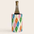 Colorful Christmas Mid Century Modern Retro Ornaments Atomic Pattern Wine Chiller Gallery Image 3