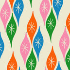 Colorful Christmas Mid Century Modern Retro Ornaments Atomic Pattern Coffee Mug Gallery Image 2