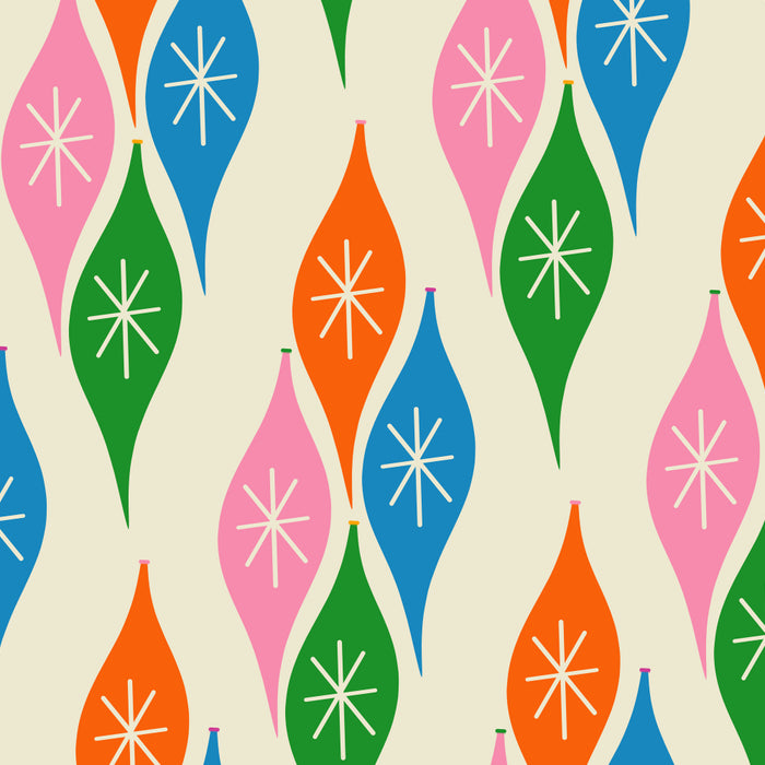 Colorful Christmas Mid Century Modern Retro Ornaments Atomic Pattern Coffee Mug Gallery Image 2