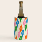 Colorful Christmas Mid Century Modern Retro Ornaments Atomic Pattern Wine Chiller Gallery Image 2