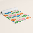 Colorful Christmas Mid Century Modern Retro Ornaments Atomic Pattern Yoga Mat Gallery Image 2
