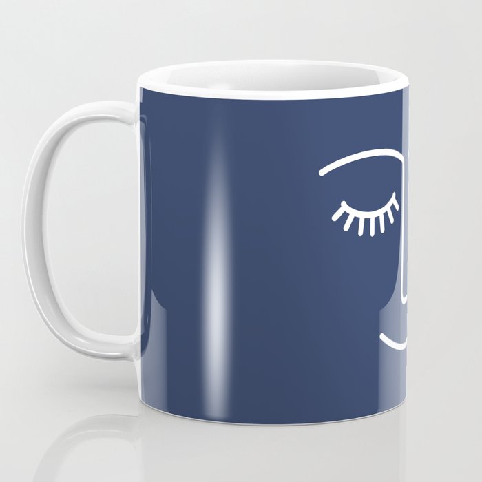 Wink (Navy) Coffee Mug Gallery Image 3