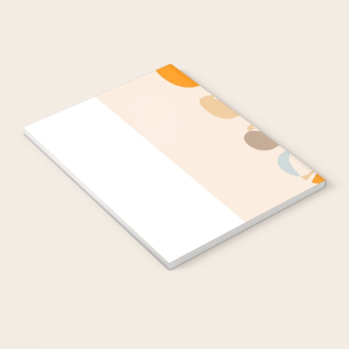 YOUR HEALTH IS YOUR WEALTH with Liquid retro abstract pattern in orange and blue Notebook Gallery Image 3