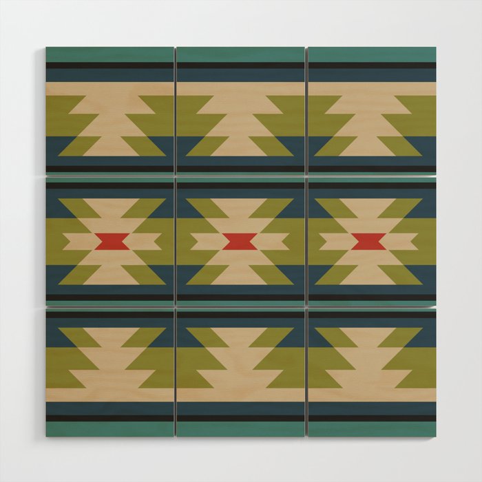 Southwestern Pattern 118 Wood Wall Art Gallery Image 1