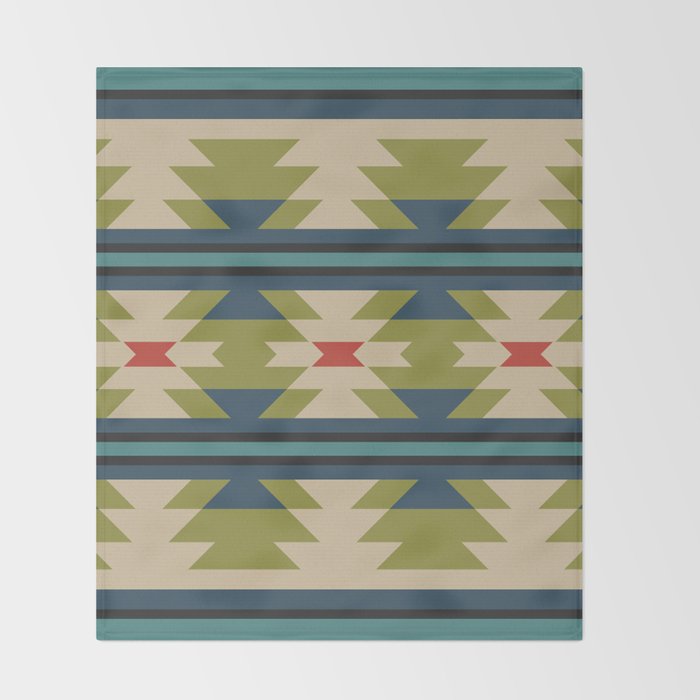Southwestern Pattern 118 Throw Blanket Gallery Image 2