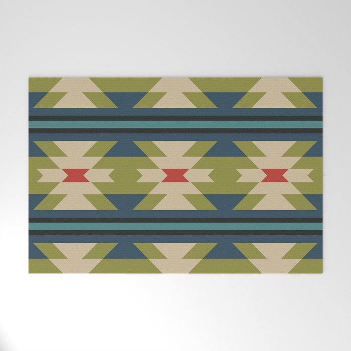 Southwestern Pattern 118 Welcome Mat Gallery Image 1