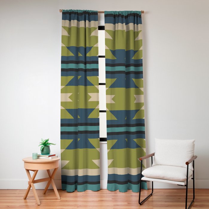 Southwestern Pattern 118 Window Curtain Gallery Image 4