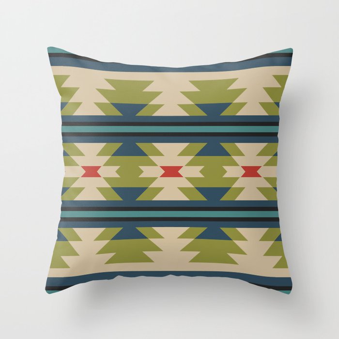 Southwestern Pattern 118 Throw Pillow Gallery Image 6