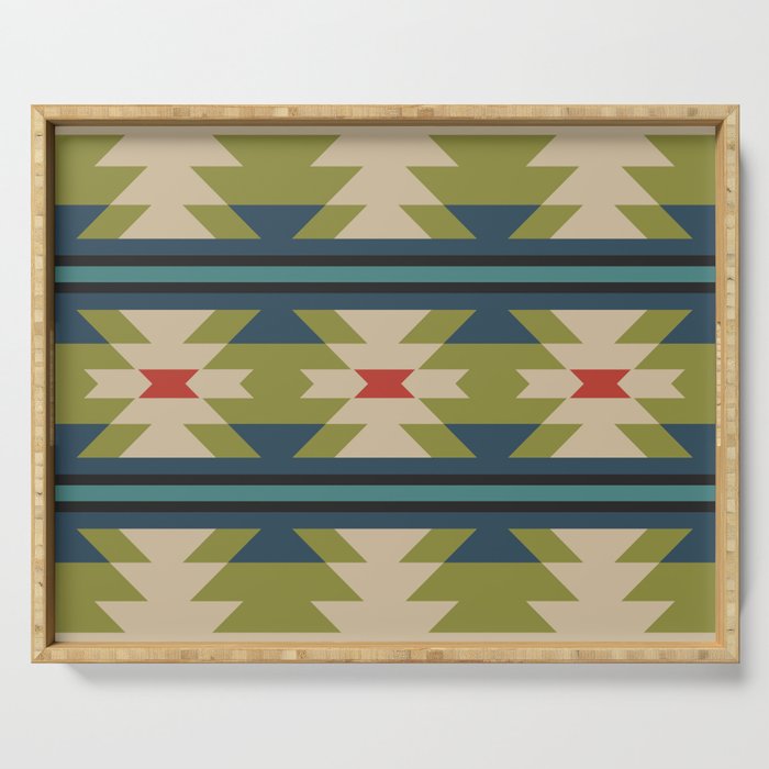 Southwestern Pattern 118 Serving Tray Gallery Image 1