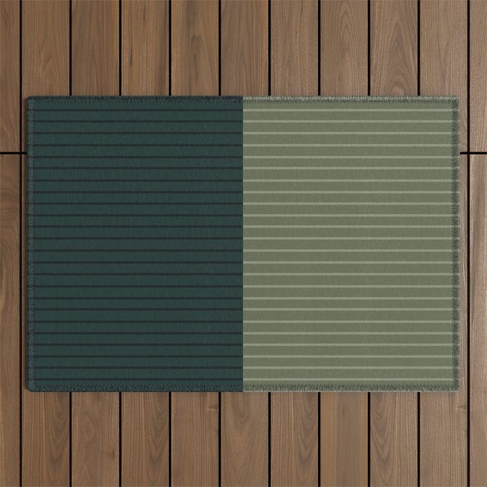 Color Block Lines XXXIX Outdoor Rug Gallery Image 1
