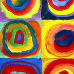 Kandinsky, Farbstudie - Quadrate und konzentrische Ringe, Color Study. Squares with Concentric Circles 1913 Coffee Mug Gallery Image 2
