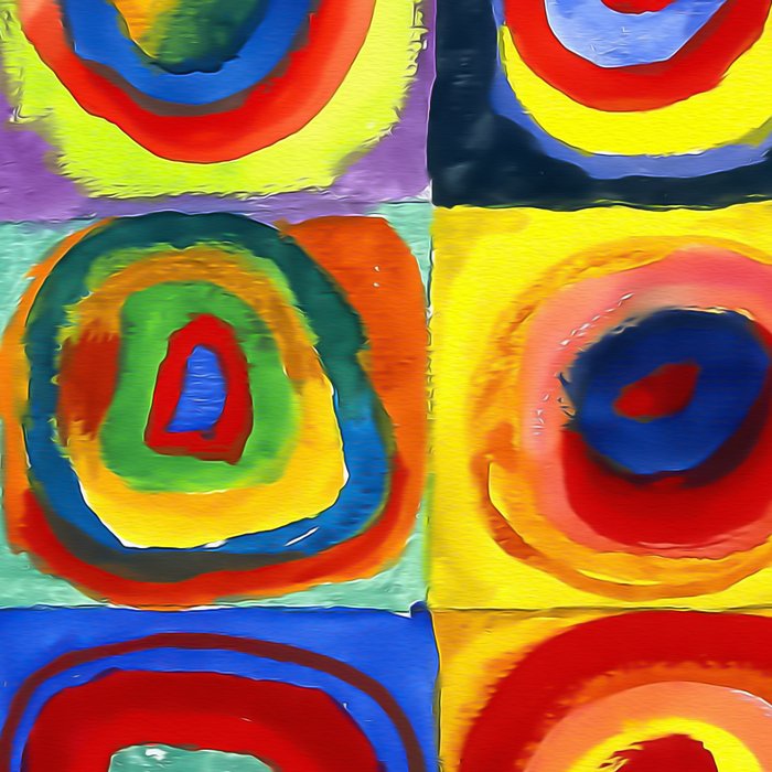 Kandinsky, Farbstudie - Quadrate und konzentrische Ringe, Color Study. Squares with Concentric Circles 1913 Coffee Mug Gallery Image 2