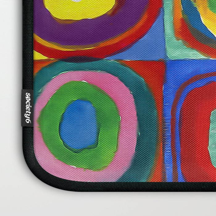 Kandinsky, Farbstudie - Quadrate und konzentrische Ringe, Color Study. Squares with Concentric Circles 1913 Laptop Sleeve Gallery Image 3