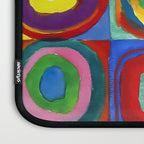 Kandinsky, Farbstudie - Quadrate und konzentrische Ringe, Color Study. Squares with Concentric Circles 1913 Laptop Sleeve Gallery Image 3