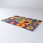 Kandinsky, Farbstudie - Quadrate und konzentrische Ringe, Color Study. Squares with Concentric Circles 1913 Rug Gallery Image 3
