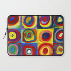 Kandinsky, Farbstudie - Quadrate und konzentrische Ringe, Color Study. Squares with Concentric Circles 1913 Laptop Sleeve Gallery Image 1