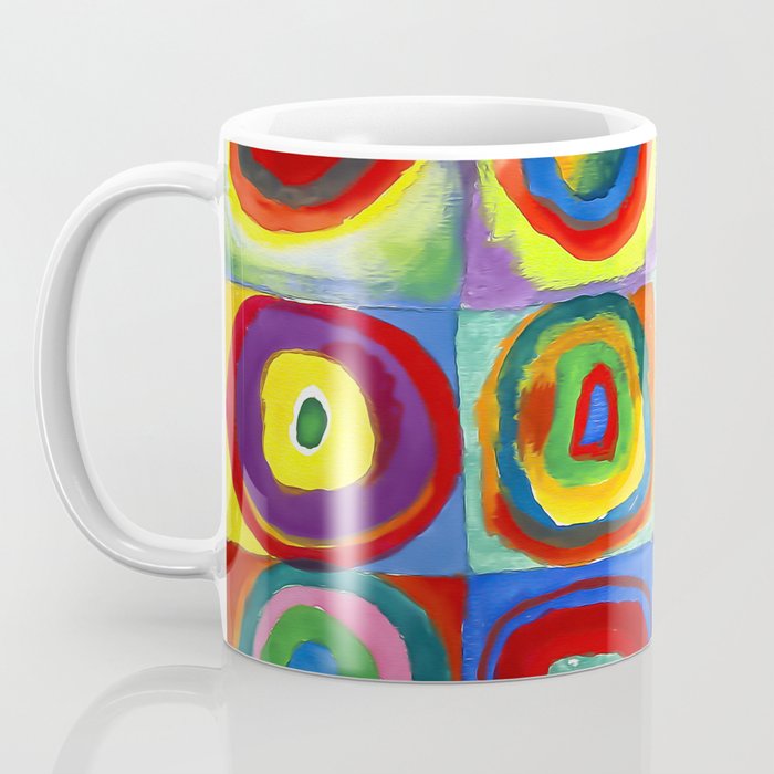 Kandinsky, Farbstudie - Quadrate und konzentrische Ringe, Color Study. Squares with Concentric Circles 1913 Coffee Mug Gallery Image 3