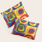 Kandinsky, Farbstudie - Quadrate und konzentrische Ringe, Color Study. Squares with Concentric Circles 1913 Pillow Sham Gallery Image 3