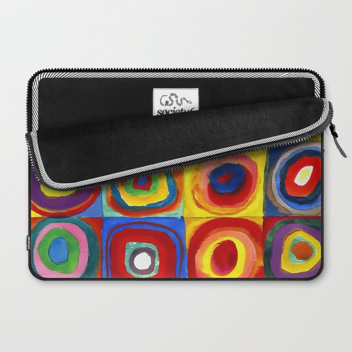 Kandinsky, Farbstudie - Quadrate und konzentrische Ringe, Color Study. Squares with Concentric Circles 1913 Laptop Sleeve Gallery Image 2