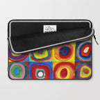 Kandinsky, Farbstudie - Quadrate und konzentrische Ringe, Color Study. Squares with Concentric Circles 1913 Laptop Sleeve Gallery Image 2