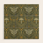Celestial Forest Damask - fern green Wood Wall Art Gallery Image 1