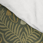 Celestial Forest Damask - fern green Comforter Gallery Image 4