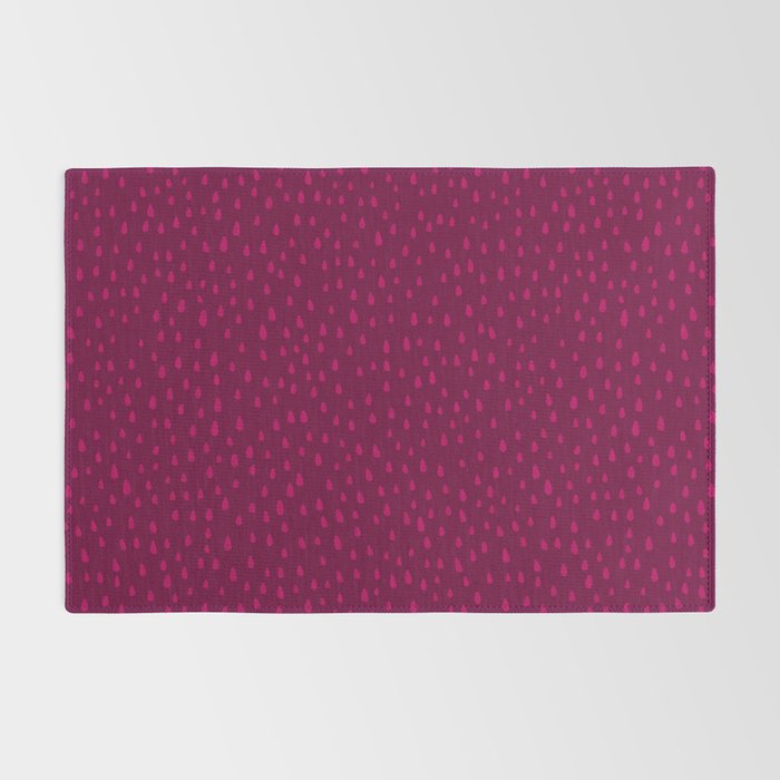 Raspberry Paint Drops Rug Gallery Image 2
