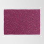 Raspberry Paint Drops Rug Gallery Image 2