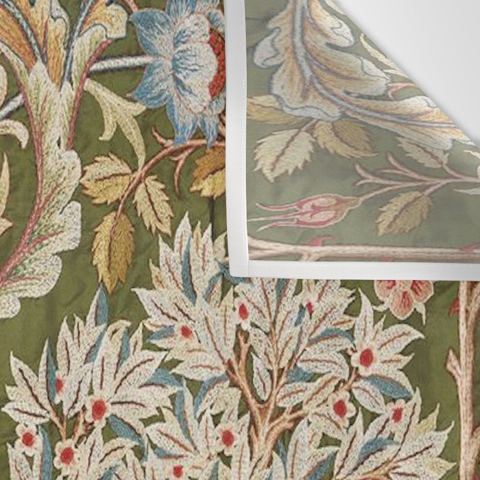 William Morris & May Morris Woodland Embroidery Wall Tapestry Gallery Image 3