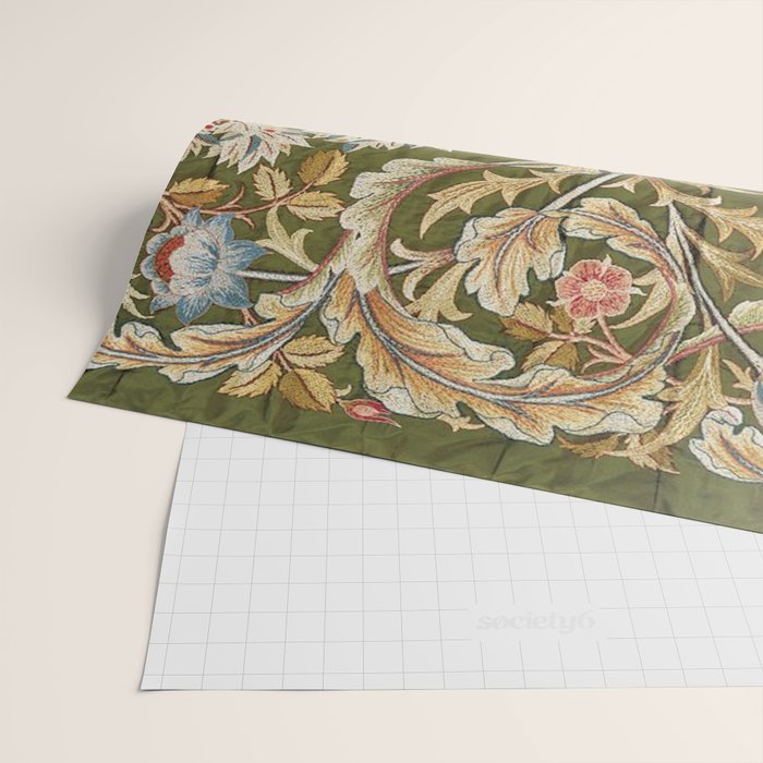 William Morris & May Morris Woodland Embroidery Wrapping Paper Gallery Image 2