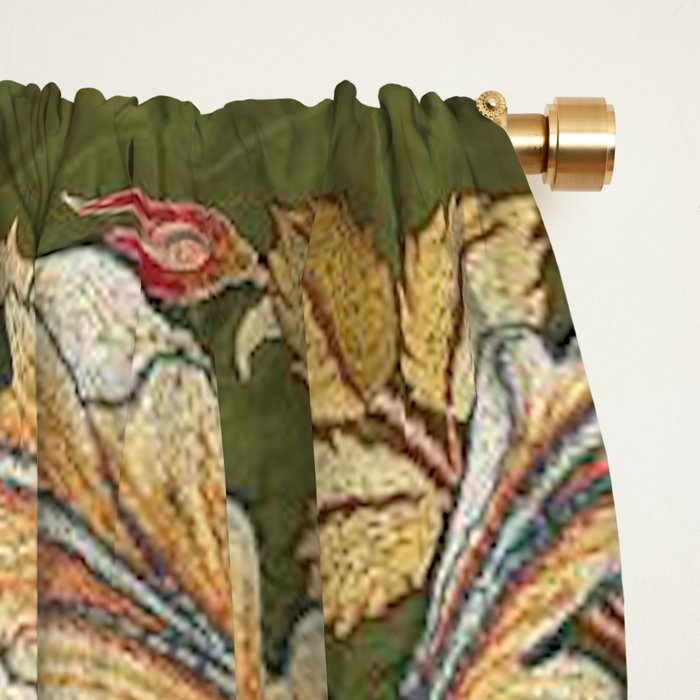 William Morris & May Morris Woodland Embroidery Window Curtain Gallery Image 2