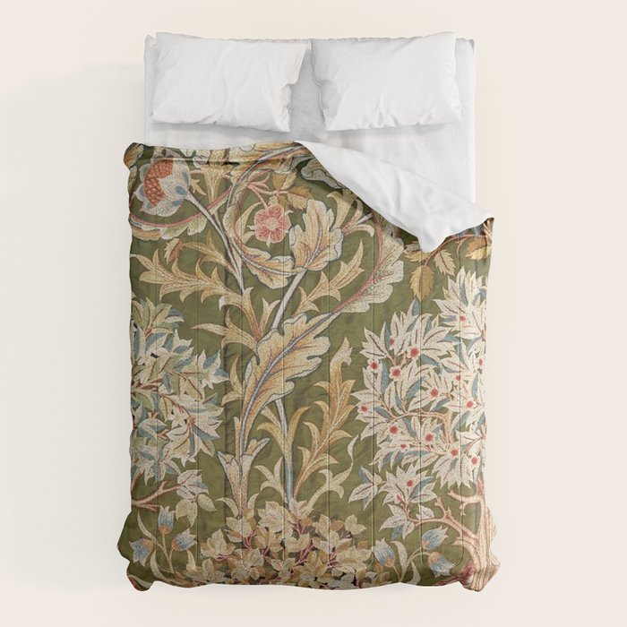 William Morris & May Morris Woodland Embroidery Comforter Gallery Image 6