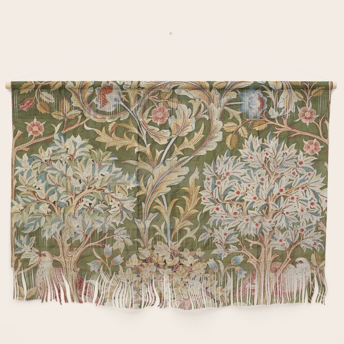 William Morris & May Morris Woodland Embroidery Wall Hanging Gallery Image 1