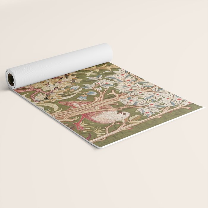 William Morris & May Morris Woodland Embroidery Yoga Mat Gallery Image 2