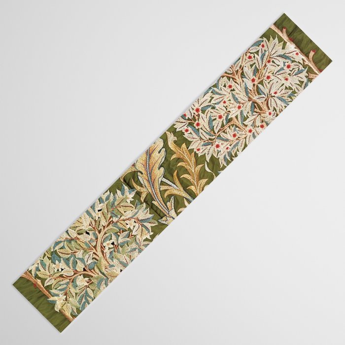 William Morris & May Morris Woodland Embroidery Table Runner Gallery Image 3