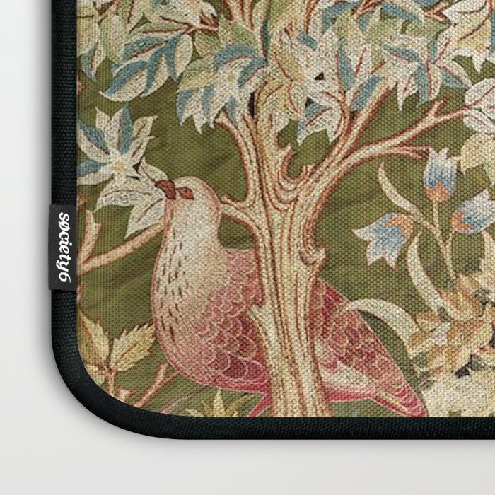 William Morris & May Morris Woodland Embroidery Laptop Sleeve Gallery Image 3