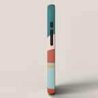 Moonlit Mediterranean Abstract Landscape iPhone Case Gallery Image 2