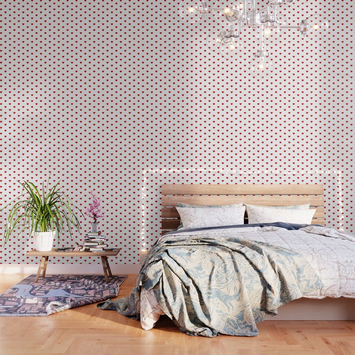 Small Red heart pattern Wallpaper Gallery Image 3