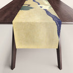 Tree and chrysanthemums by Kogyo Tsukioka Table Runner Gallery Image 1